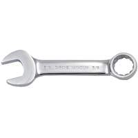 Cl&eacute; mixte courte enti&egrave;rement polie, 12 pans, 3/8", Fini Chrome Les Fournitures Industrielles Méga