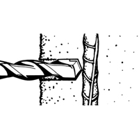 Coupe-barres d'armature rotatifs, 3/8", Tige SDS-Plus, Carbure Les Fournitures Industrielles Méga