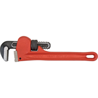 Pipe Wrench, 1" Jaw Capacity, 8" Long, Powder Coated Finish Les Fournitures Industrielles Méga