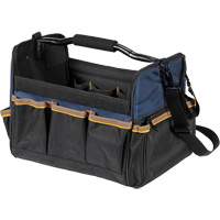 Open Top 14" Soft Side Tool Boxes, Polyester, 21 Pockets, Beige Les Fournitures Industrielles Méga