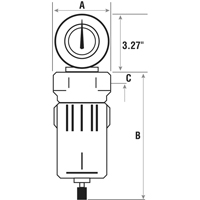 Filtres &agrave; air comprim&eacute;, Modulaire, 2-1/2" NPT, Drain Automatique Les Fournitures Industrielles Méga