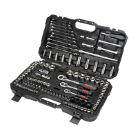 1/4", 3/8" & 1/2" Drive SAE/Metric Socket & Wrench Set, 120 Pcs, Deep Les Fournitures Industrielles Méga
