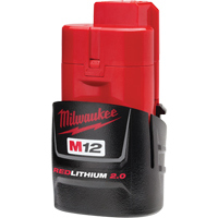 Bloc-piles M12 Redlithium 2.0, Lithium-ion, 12 V, 2 A Les Fournitures Industrielles Méga
