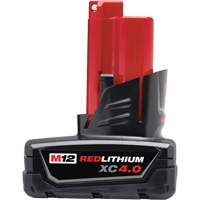 M12 Redlithium 4.0 Battery, Lithium-Ion, 12 V, 4 A Les Fournitures Industrielles Méga