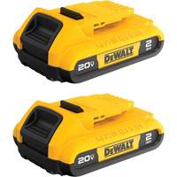 Blocs-piles Max* Compact, Lithium-ion, 20 V, 2 A Les Fournitures Industrielles Méga