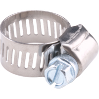 Collier de serrage r&eacute;utilisable en acier inoxydable zingu&eacute;, Dia. min 5/16", Dia. max 7/8" Les Fournitures Industrielles Méga