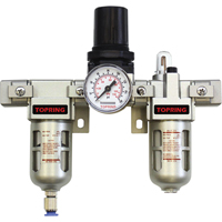 Filtreur/r&eacute;gulateur & lubrificateur modulaire Airflo (manom&egrave;tre compris), 1/4" NPT Les Fournitures Industrielles Méga