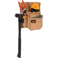 Half Carpenter Apron, Multiple Tool Holder, Leather, 4 Pockets Les Fournitures Industrielles Méga