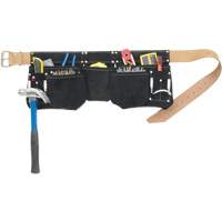 Journeyman's Carpenter Tool Belt, Leather, Black Les Fournitures Industrielles Méga