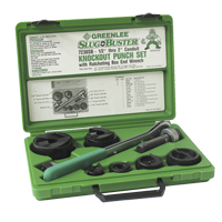 Knockout Kit with Ratchet and SlugBuster&reg; Punches Les Fournitures Industrielles Méga