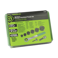 Knockout Kit with Ratchet and SlugBuster&reg; Punches Les Fournitures Industrielles Méga