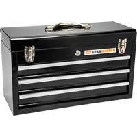 Portable Tool Box, 20" W, 3 Drawers, Black Les Fournitures Industrielles Méga