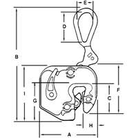 GXL Plate Clamp, 1000 lbs. (0.5 tons), 1/16" - 5/8" Jaw Opening Les Fournitures Industrielles Méga