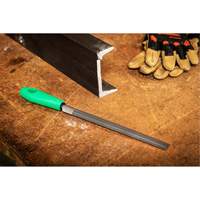 Double Cut File with Green Handle, Half Round, 8", Bastard Les Fournitures Industrielles Méga