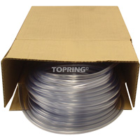 Tubing, Air/Water, 0.625" OD x 100' L, PVC, Clear, 30 PSI @ 20°C Les Fournitures Industrielles Méga