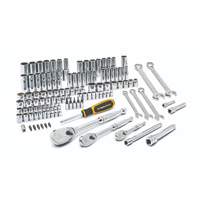 1/4", 3/8" & 1/2" Drive 6 & 12 Point Standard & Deep SAE/Metric Mechanics Tool Set Les Fournitures Industrielles Méga