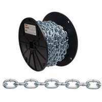 Straight Link Machine Chain, Low Carbon Steel, #4 x 100' (30.4 m) L, 215 lbs. (0.1075 tons) Load Capacity Les Fournitures Industrielles Méga