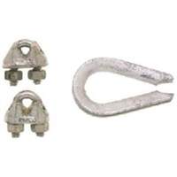 Wire Rope Clips with Thimble Set Les Fournitures Industrielles Méga
