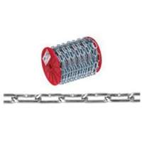 Straight Link Coil Chain, Low Carbon Steel, 2/0 x 120' (36.6 m) L, 520 lbs. (0.26 tons) Load Capacity Les Fournitures Industrielles Méga