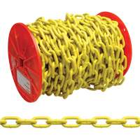 Proof Coil Chain, Low Carbon Steel, 3/16" x 100' (30.4 m) L, Grade 30, 800 lbs. (0.4 tons) Load Capacity Les Fournitures Industrielles Méga