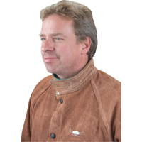 Veste de soudage, Cuir, 4T-Grand, Lava Brown Les Fournitures Industrielles Méga