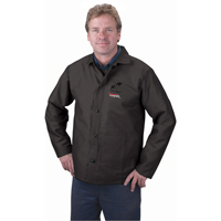 Veste ignifug&eacute;e, Coton, 4T-Grand, Noir Les Fournitures Industrielles Méga