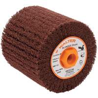 Tambour de conditionnement de surface Blendex, 4-1/4" dia. x 4" la, 5/8"-11 Arbre, Grain Moyen Les Fournitures Industrielles Méga