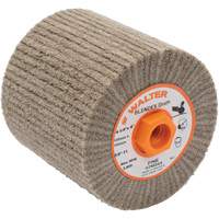 Tambour de conditionnement de surface Blendex, 4-1/4" dia. x 4" la, 5/8"-11 Arbre, Grain Fin Les Fournitures Industrielles Méga