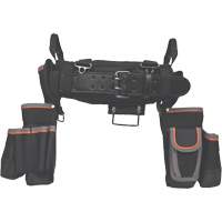 Ceinture &agrave; outils d&eacute;lectricien Tradesman Pro, Nylon, Noir Les Fournitures Industrielles Méga