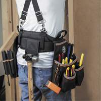 Ceinture &agrave; outils d&eacute;lectricien Tradesman Pro, Nylon, Noir Les Fournitures Industrielles Méga