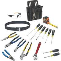 Journeyman Tool Set with Tool Belt and Leather Pouch, 18 Pieces Les Fournitures Industrielles Méga