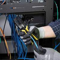 Pince &agrave; sertir/d&eacute;nuder modulaire &agrave; cliquet Les Fournitures Industrielles Méga