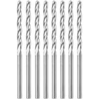 8-Piece Standard Point Spiral Saw Bit with 1/8" Diameter, 1/8", 1" Flute Les Fournitures Industrielles Méga