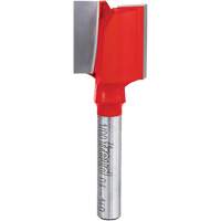 Router Bit - Double Flute Straight Bit, 3/4" Dia., 1" H, 2-1/8" L, 1/4" Shank Les Fournitures Industrielles Méga