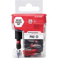Shockwave Magnetic Bit Tip Holder with Phillips Insert Bits, 26 Pcs., Phillips Les Fournitures Industrielles Méga