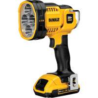 Projecteur &agrave; del pour chantier, DEL, 1000 Lumens, Piles Rechargeable Les Fournitures Industrielles Méga