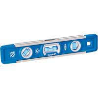 True Blue&reg; Torpedo Level, 9" L, Aluminum, 3 Vials, Magnetic Les Fournitures Industrielles Méga
