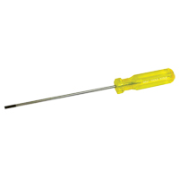 Tournevis &agrave; fente d'&eacute;lectricien, Tige de 5/32", Ronde, 9-1/2" lo, Prise en Plastique Les Fournitures Industrielles Méga