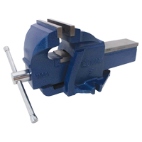 &eacute;tau d'&eacute;tabli en fonte ductile pour m&eacute;canicien, Largeur des m&acirc;choires 5", Profondeur de la gorge 3-3/10" Les Fournitures Industrielles Méga