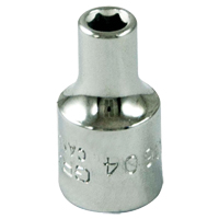 Douille, 4 mm, Prise 1/4", 6 pans Les Fournitures Industrielles Méga