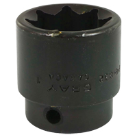 Socket, Impact, 1", 1/2" Drive, 8 Points Les Fournitures Industrielles Méga