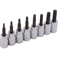 Jeu de douilles, Torx, Prise 3/8", 8 mrcx Les Fournitures Industrielles Méga