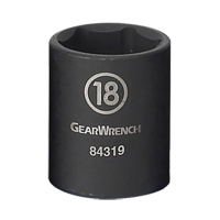 Socket, Impact, 11 mm, 3/8" Drive, 6 Points Les Fournitures Industrielles Méga