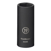 Socket, Impact, 13 mm, 3/8" Drive, 6 Points, Deep Les Fournitures Industrielles Méga