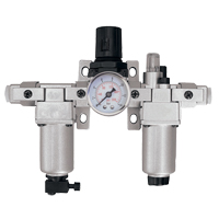 Filtre, r&eacute;gulateur et lubrificateur d'air modulaire (manom&egrave;tre compris), 1" NPT Les Fournitures Industrielles Méga