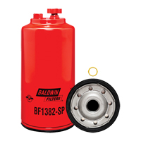 BF1382-SP Filtre &agrave; carburant s&eacute;parateur d'eau &agrave; visser avec drain & orifice pour capteur Les Fournitures Industrielles Méga