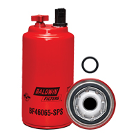 BF46065-SPS Filtre &agrave; carburant s&eacute;parateur d'eau &agrave; visser avec drain, orifice pour capteur et capteur r&eacute;utilisable Les Fournitures Industrielles Méga
