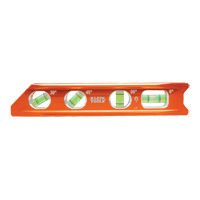 Torpedo Billet Level, 8" L, Aluminum, 4 Vials, Magnetic Les Fournitures Industrielles Méga