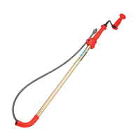 Toilet Auger, Manual, Bulb, 6' Cable Length, 1/2" Cable Diameter Les Fournitures Industrielles Méga