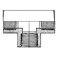 Raccord En T&eacute; Femelle, Laiton, 1/8" Les Fournitures Industrielles Méga